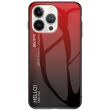 Захисний чохол Deexe Gradient Color для iPhone 15 Pro - Black / Red (329370BR)
