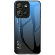 Защитный чехол Deexe Gradient Color для Motorola Moto G15 - Blue / Black (377416BL)