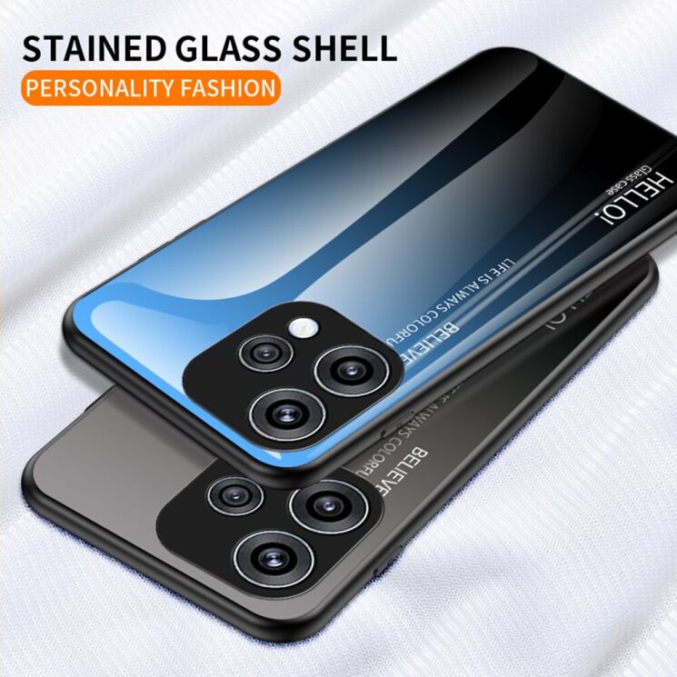 Защитный чехол Deexe Gradient Color для OPPO Reno 15 - Pink / Blue: фото 2 из 8