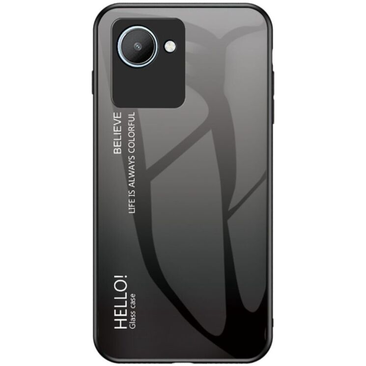 Защитный чехол Deexe Gradient Color для Realme C30 / Narzo 50i Prime - Black / Grey: фото 1 из 8