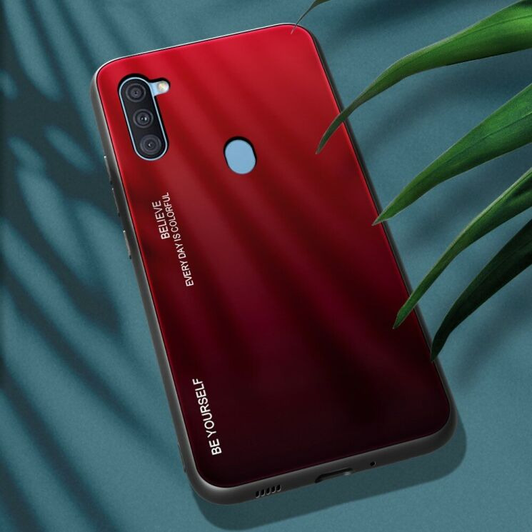 Захисний чохол Deexe Gradient Color для Samsung Galaxy A11 (A115) - Red / Black: фото 2 з 9