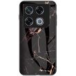 Защитный чехол Deexe Gradient Pattern для Infinix GT 20 Pro - Black / Gold (356014BF)