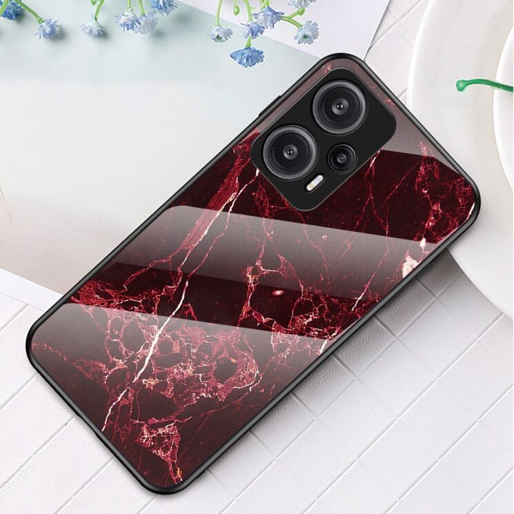 Защитный чехол Deexe Gradient Pattern для Xiaomi Poco F5 / Redmi Note 12 Turbo - Red: фото 2 из 8