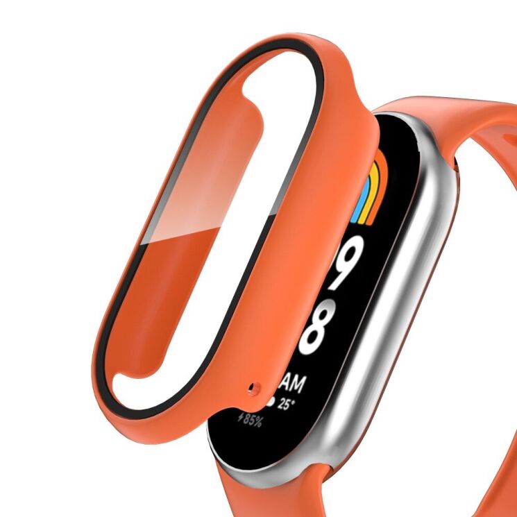 Защитный чехол Deexe Hard Frame для Xiaomi Mi Smart Band 8 - Orange: фото 1 из 10