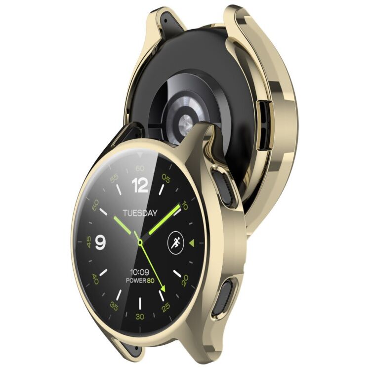 Защитный чехол Deexe Hard Frame для Xiaomi Watch 2 - Gold: фото 7 из 8