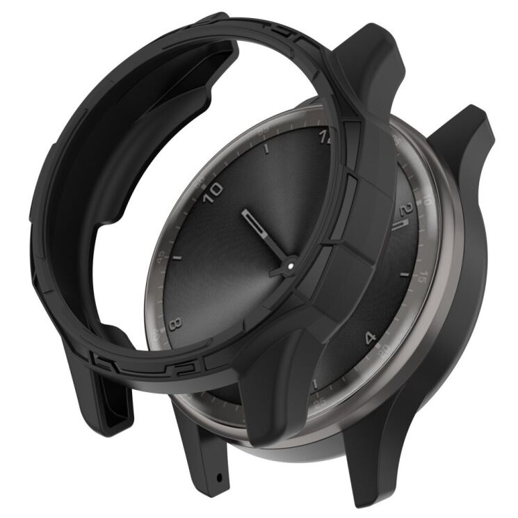 Защитный чехол Deexe Hollow Cover для Garmin Vivomove Trend - Black: фото 1 из 8
