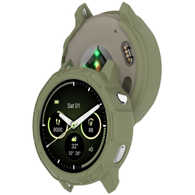 Защитный чехол Deexe Hollow Frame для Garmin Venu 4 (41mm) - Army Green (362401AG) Защитный чехол Deexe Hollow Frame для Garmin Venu 4 (41mm) - Army Green: фото 6 из 7