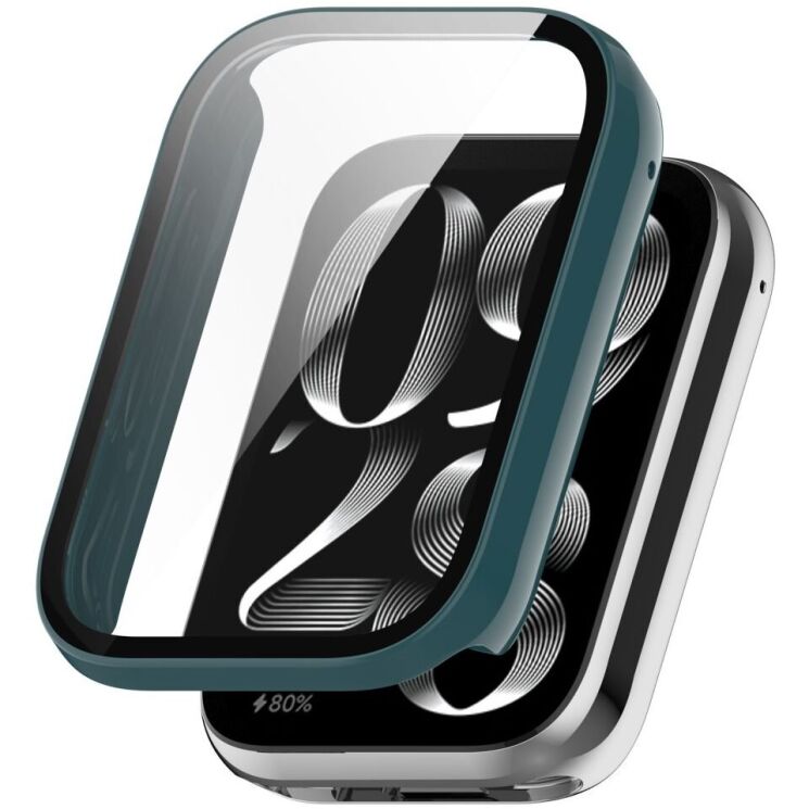 Защитный чехол Deexe Hollow Frame для Xiaomi Mi Smart Band 9 Pro - Green: фото 1 из 8