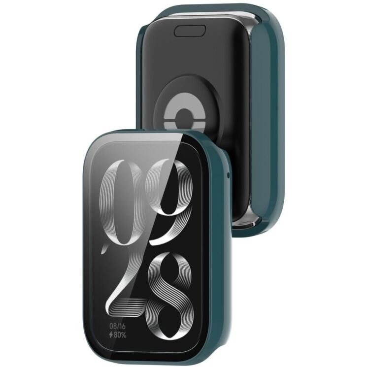 Защитный чехол Deexe Hollow Frame для Xiaomi Mi Smart Band 9 Pro - Green: фото 7 из 8