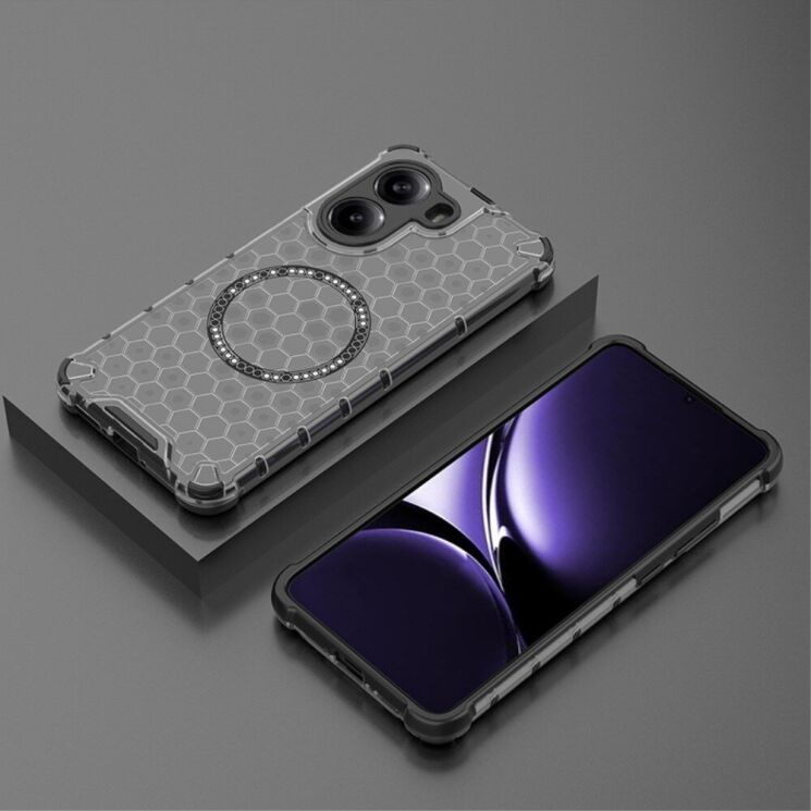 Захисний чохол Deexe Honeycomb Magnetic для Xiaomi Poco X7 Pro - Grey: фото 2 з 8