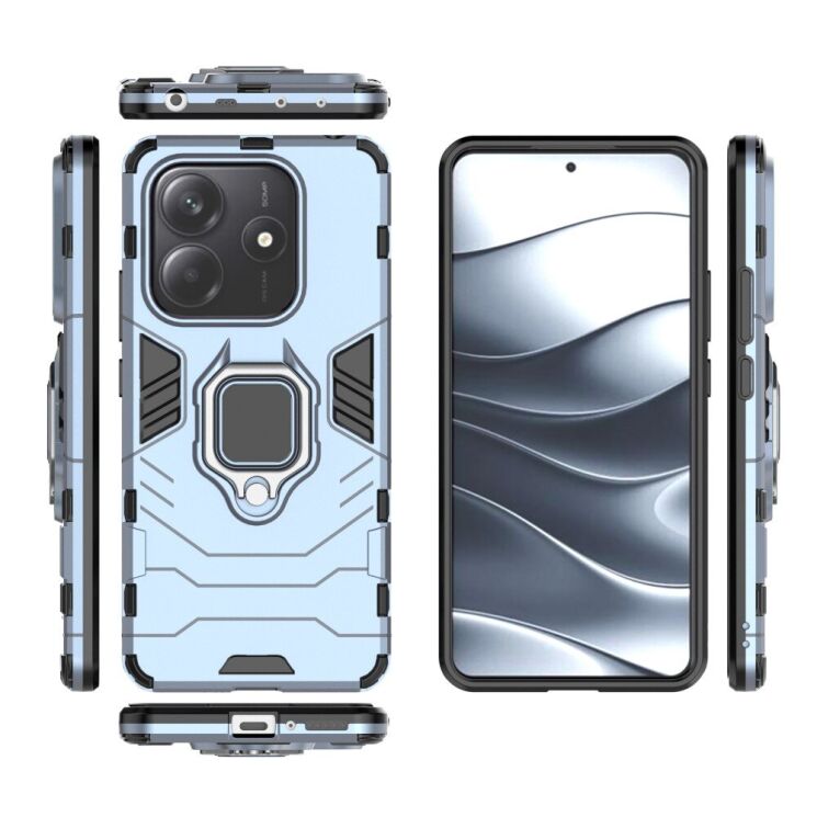Защитный чехол Deexe Hybrid Case для Xiaomi Redmi Note 14 5G - Black: фото 6 из 6