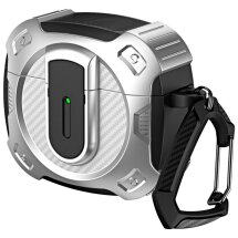 Защитный чехол Deexe Hyper Case для Apple AirPods 4 - Silver: фото 1 из 9
