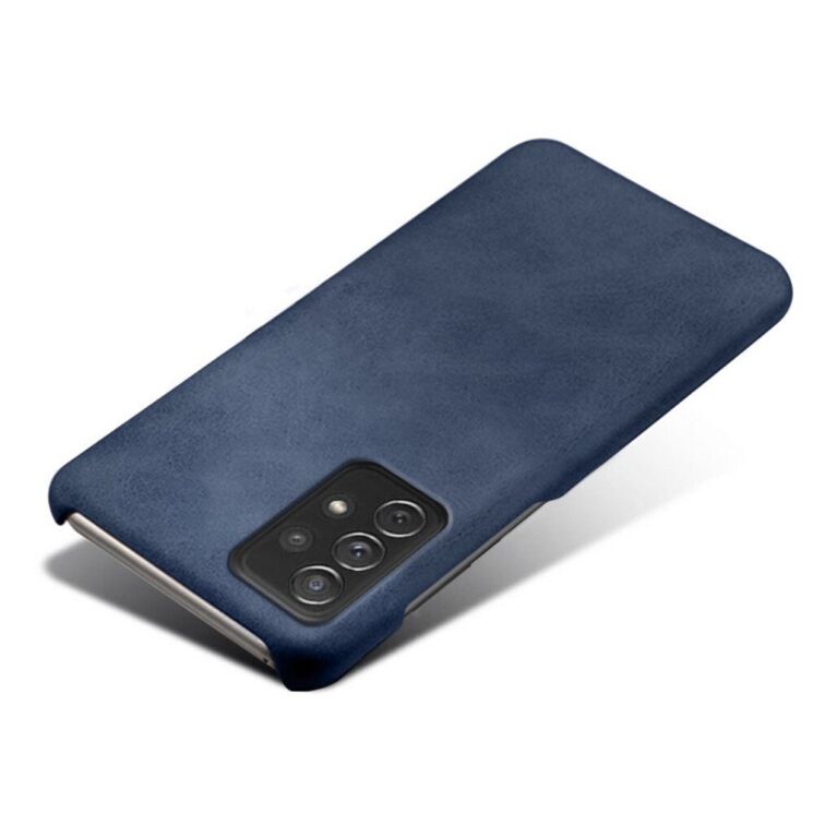 Защитный чехол Deexe Leather Back Cover для Samsung Galaxy A73 (А736) - Blue: фото 3 из 4