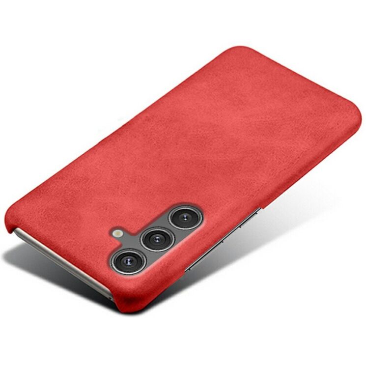 Защитный чехол Deexe Leather Back Cover для Samsung Galaxy S25 (S931) - Red: фото 3 из 4