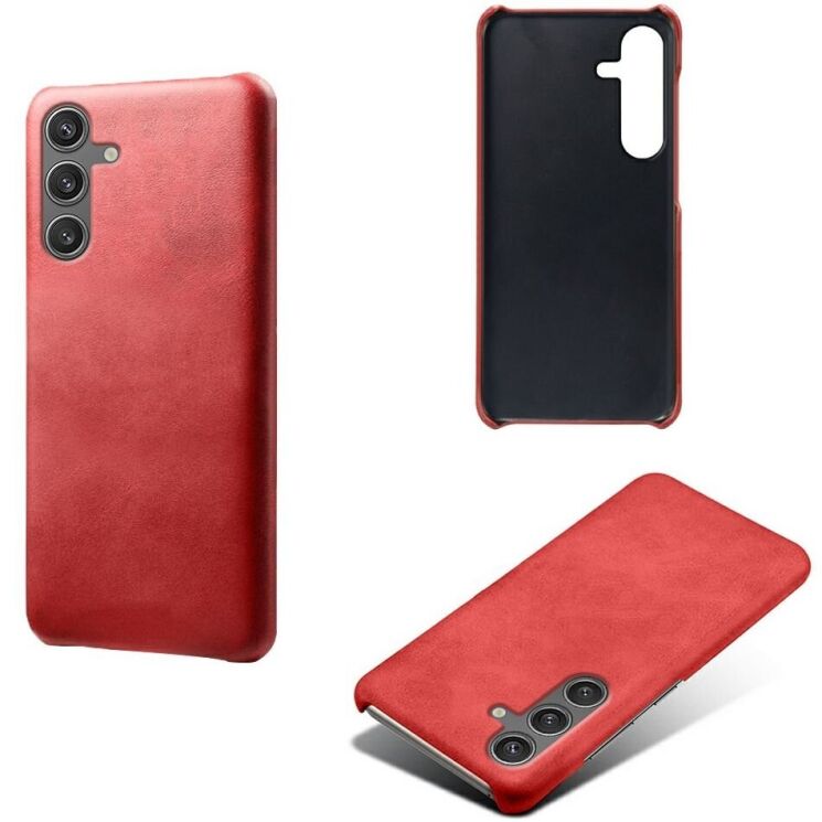 Защитный чехол Deexe Leather Back Cover для Samsung Galaxy S25 (S931) - Red: фото 2 из 4