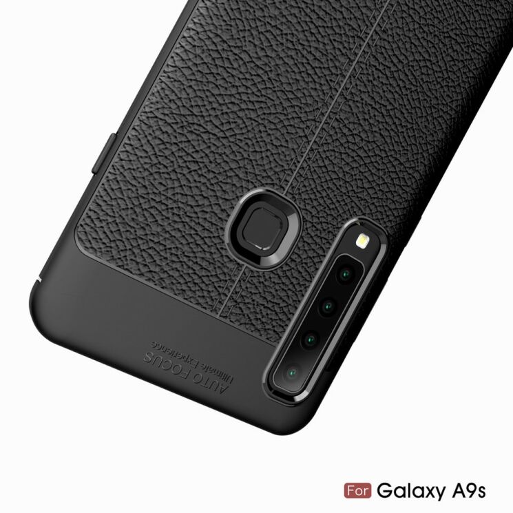 Захисний чохол Deexe Leather Cover для Samsung Galaxy A9 2018 (A920) - Dark Blue: фото 13 з 13