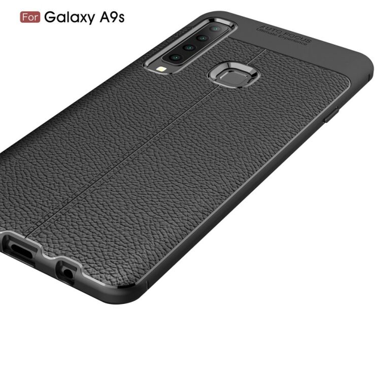 Захисний чохол Deexe Leather Cover для Samsung Galaxy A9 2018 (A920) - Dark Blue: фото 5 з 13