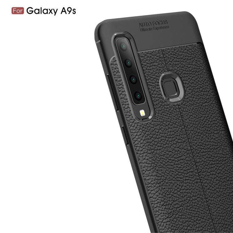 Захисний чохол Deexe Leather Cover для Samsung Galaxy A9 2018 (A920) - Dark Blue: фото 4 з 13
