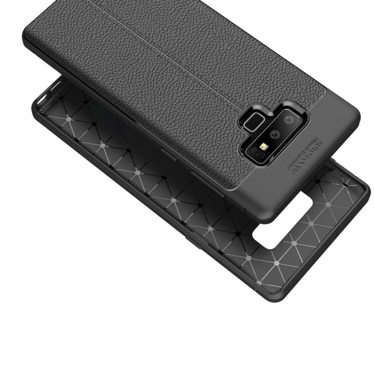 Защитный чехол Deexe Leather Cover для Samsung Galaxy Note 9 (N960) - Black: фото 3 из 12