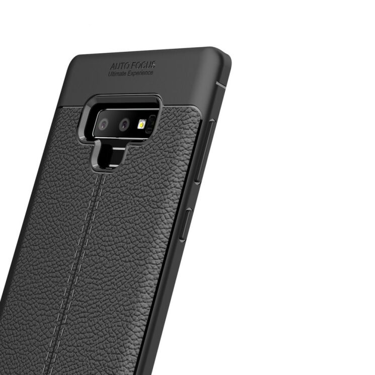 Защитный чехол Deexe Leather Cover для Samsung Galaxy Note 9 (N960) - Black: фото 4 из 12