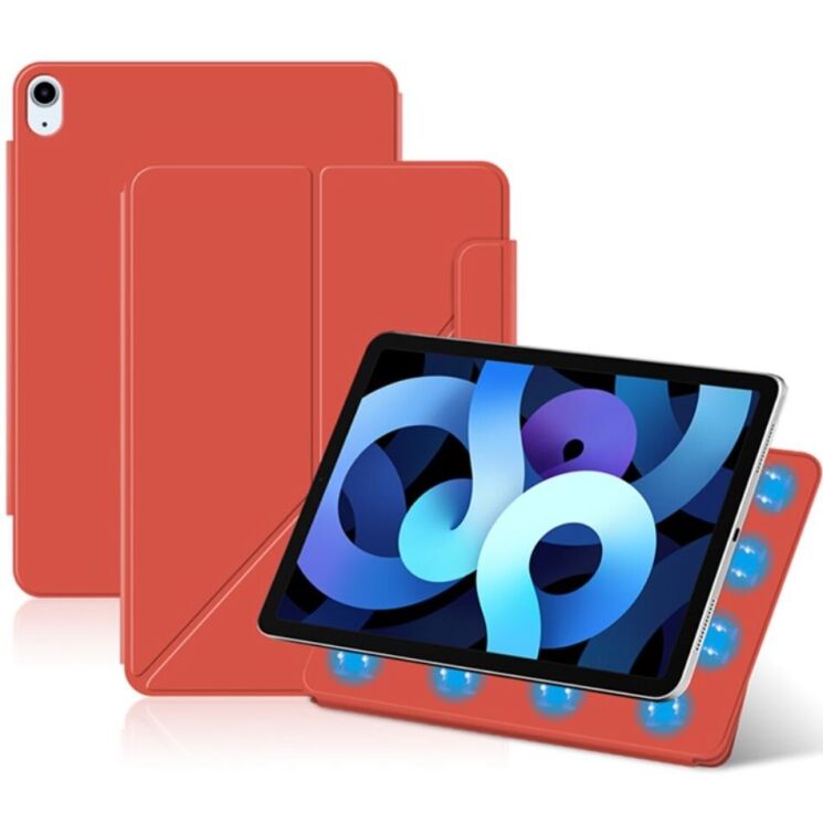 Защитный чехол Deexe Magnetic Case для Apple iPad Air 11 M3/M2 (2025/2024) / Air 4 / 5 10.9 (2020/2022) / Pro 11 (2020/2021/2022) - Red: фото 1 из 7