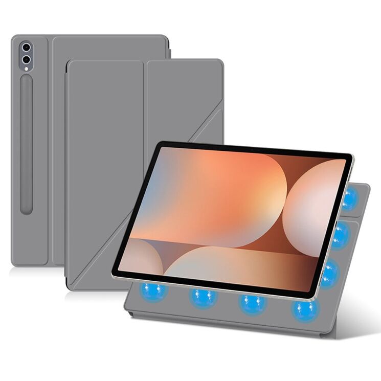 Защитный чехол Deexe Magnetic Case для Samsung Galaxy Tab S10 Plus - Grey: фото 1 из 10