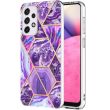 Защитный чехол Deexe Marble Pattern для Samsung Galaxy A33 (A336) - Dark Purple (292733DV)