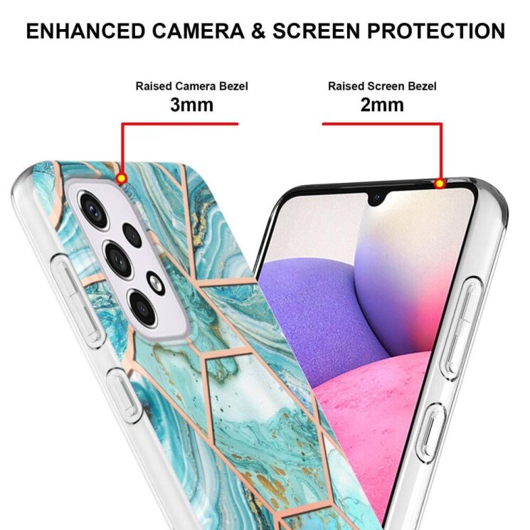 Защитный чехол Deexe Marble Pattern для Samsung Galaxy A33 (A336) - Dark Purple: фото 4 из 4