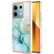 Защитный чехол Deexe Marble Style для Xiaomi Redmi Note 13 5G - Green (341284G)