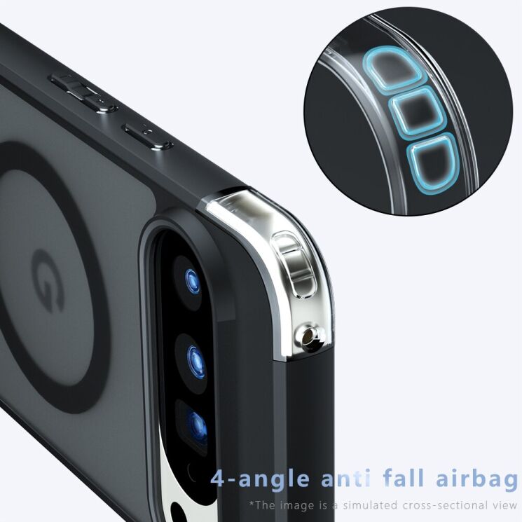 Защитный чехол Deexe Matte Skin with MagSafe для Google Pixel 10 Pro XL - Black: фото 5 из 12