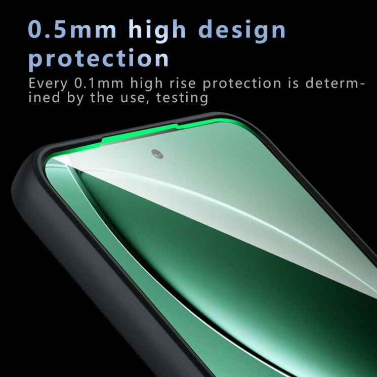 Защитный чехол Deexe Matte Skin with MagSafe для Xiaomi Poco F7 Pro - Black: фото 6 из 11
