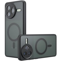 Защитный чехол Deexe Matte Skin with MagSafe для Xiaomi Poco F7 Pro - Black: фото 1 из 11