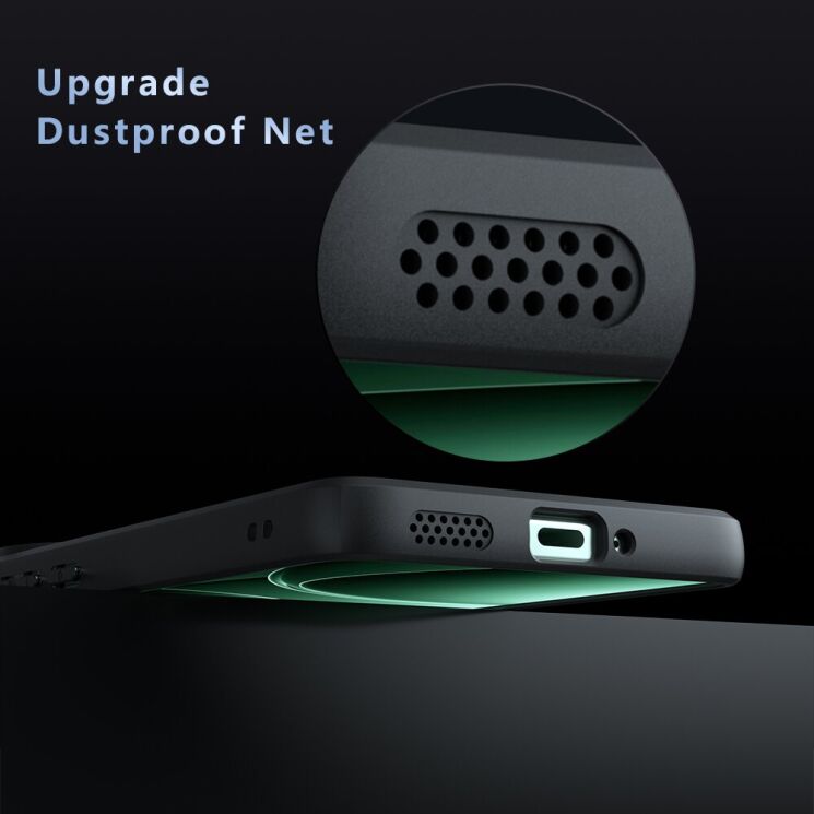 Защитный чехол Deexe Matte Skin with MagSafe для Xiaomi Poco F7 Pro - Black: фото 5 из 11