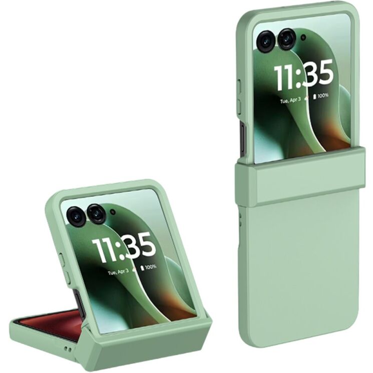 Защитный чехол Deexe Pivot Case для Motorola Razr 60 Ultra / Razr 70 Ultra - Mint Green: фото 1 из 12