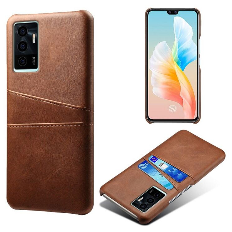Защитный чехол Deexe Pocket Case для VIVO V23e - Brown: фото 1 из 4