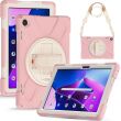 Захисний чохол Deexe Rotation Hybrid для Lenovo Tab M10 (Gen 3) TB328 - Cherry Blossom Pink (305813P)