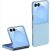 Защитный чехол Deexe Satin Case для Samsung Galaxy Flip 8 - Baby Blue: фото 1 из 8