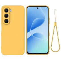 Захисний чохол Deexe Silicone Case для Infinix Hot 60і - Yellow: фото 1 з 8