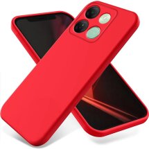 Защитный чехол Deexe Silicone Case для Infinix Smart 7 HD (X6516) - Red: фото 1 из 8