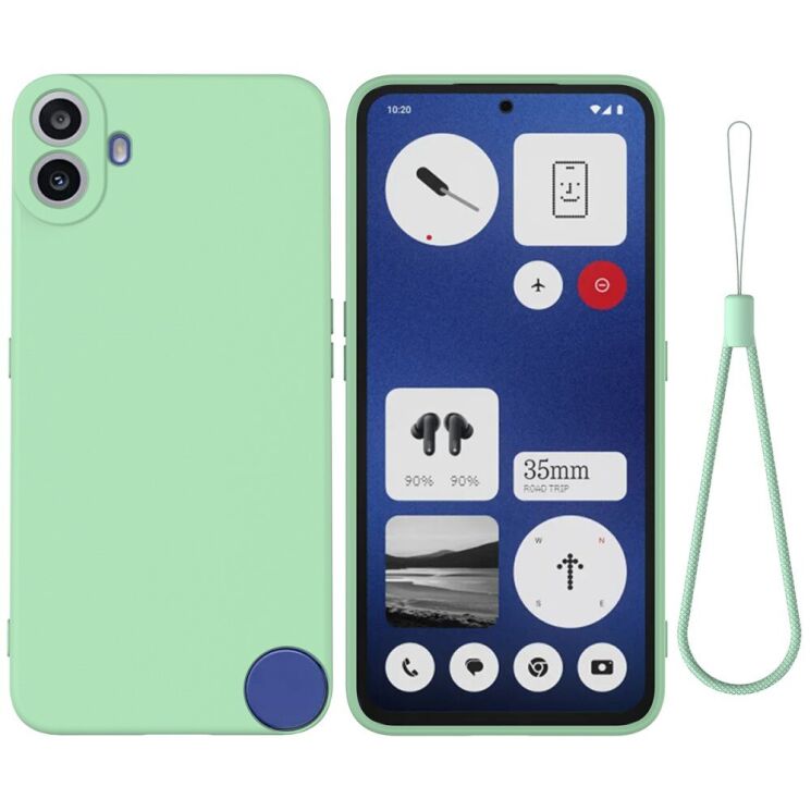 Защитный чехол Deexe Silicone Case для Nothing CMF Phone 1 - Green: фото 1 из 8