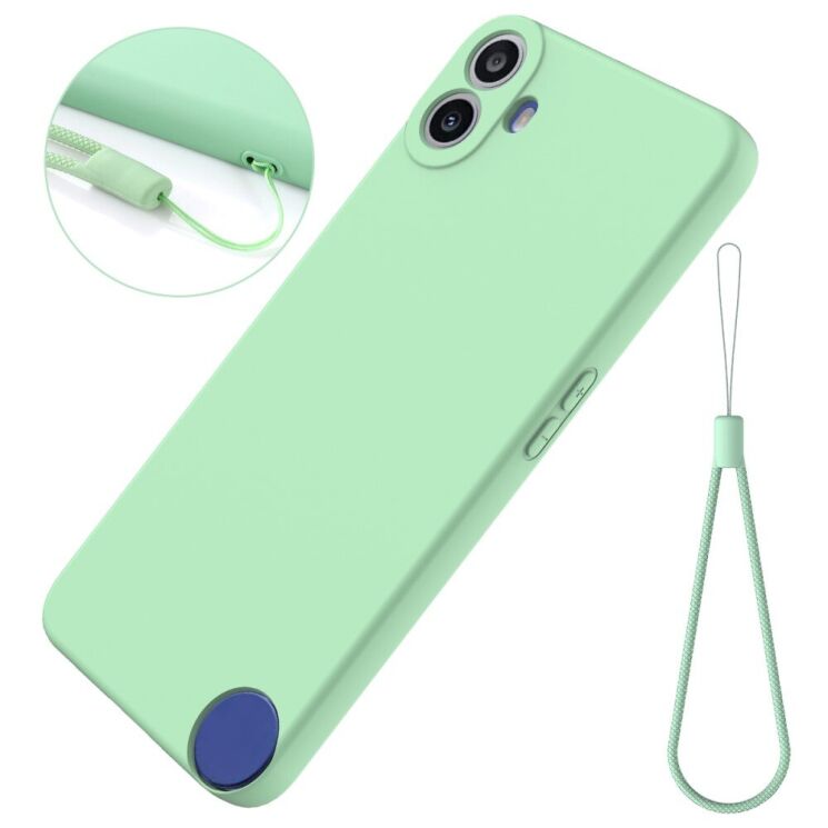 Защитный чехол Deexe Silicone Case для Nothing CMF Phone 1 - Green: фото 2 из 8