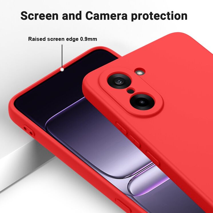 Защитный чехол Deexe Silicone Case для OnePlus Nord CE 5 / Ace 5 Racing - Black: фото 4 из 8
