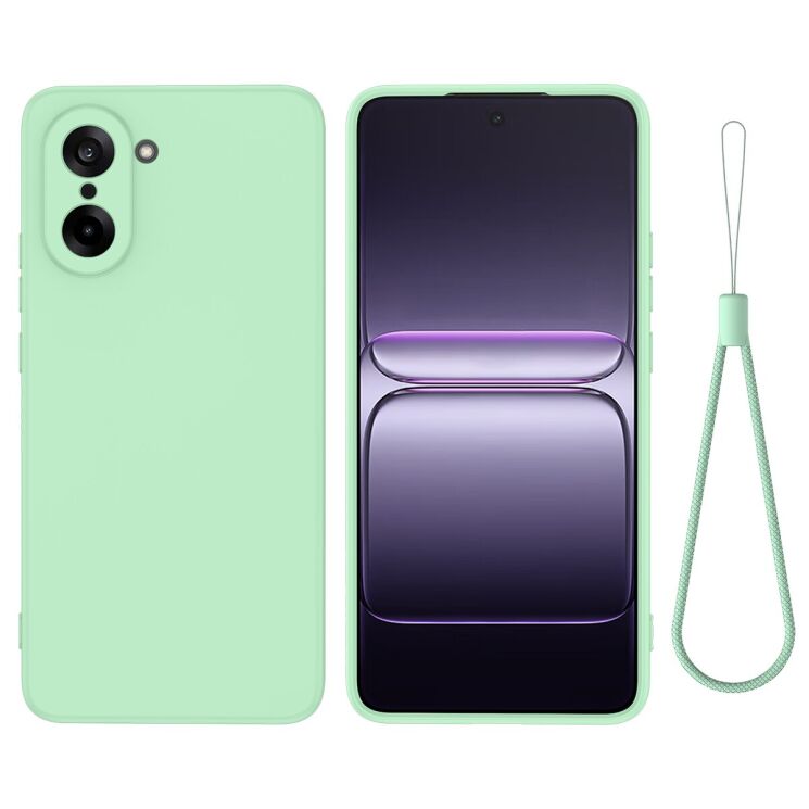 Захисний чохол Deexe Silicone Case для OnePlus Nord CE 5 / Ace 5 Racing - Green: фото 1 з 8