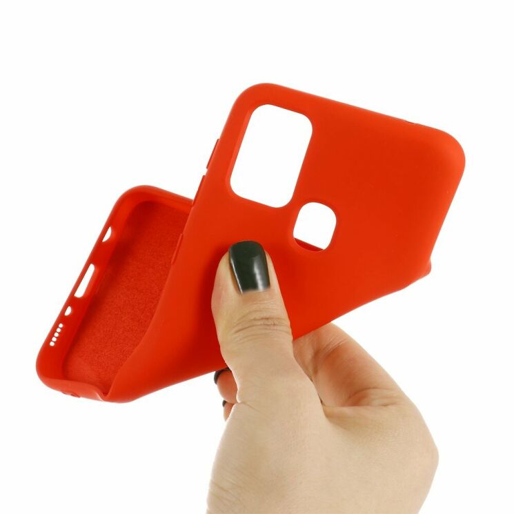 Захисний чохол Deexe Silicone Case для Samsung Galaxy M31 (M315) - Red: фото 4 з 5