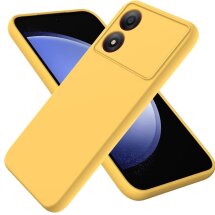 Защитный чехол Deexe Silicone Case для ZTE Blade A34 - Yellow: фото 1 из 8