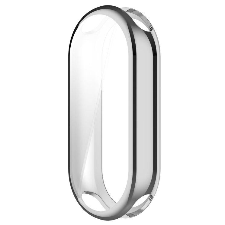 Захисний чохол Deexe Silicone Frame для Xiaomi Smart Band 11 - Silver: фото 2 з 4
