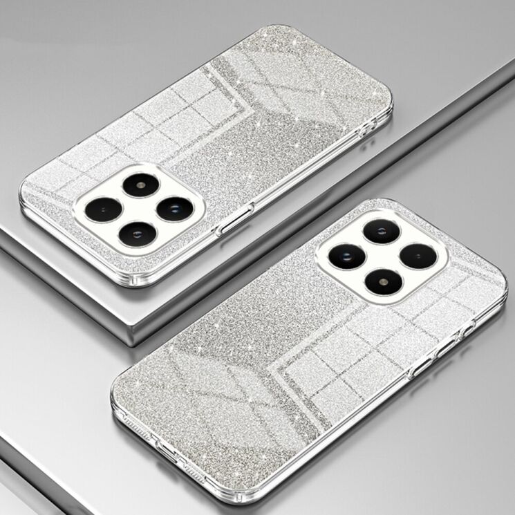 Защитный чехол Deexe Sparkles Cover для Xiaomi 17 - Transparent: фото 2 из 7