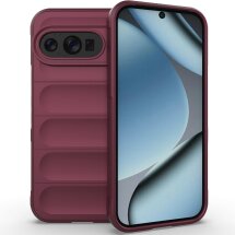 Силіконовий (TPU) чохол Deexe Terra Case для Google Pixel 10 Pro XL - Wine Red: фото 1 з 5