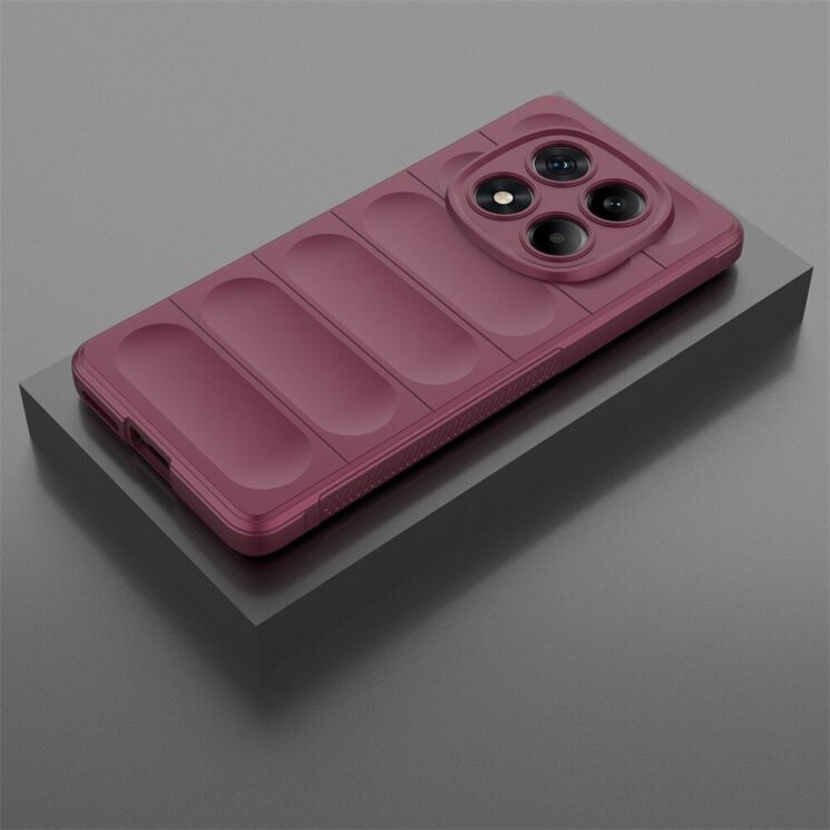 Защитный чехол Deexe Terra Case для Xiaomi Redmi Note 14 Pro - Wine Red: фото 3 из 6