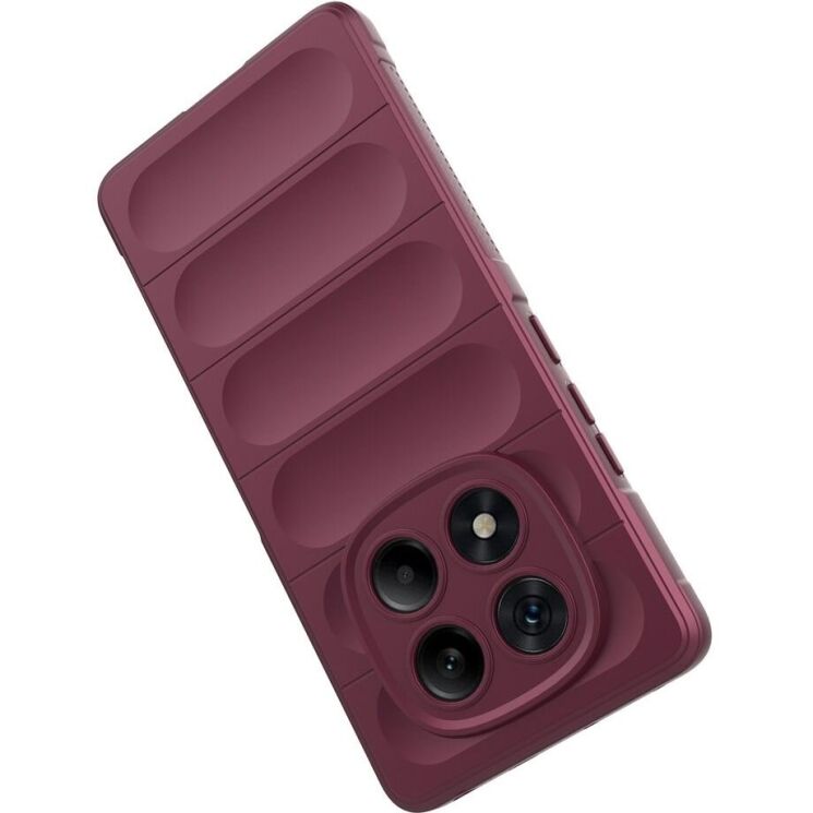 Защитный чехол Deexe Terra Case для Xiaomi Redmi Note 14 Pro - Wine Red: фото 2 из 6